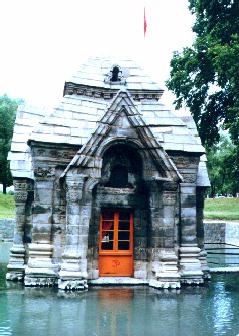 Pandrethan (near Srinagar). One of the few temples of Kashmir with roof intact.