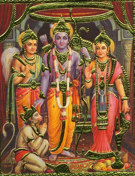Rama-Lakshman-Sita with Hanuman