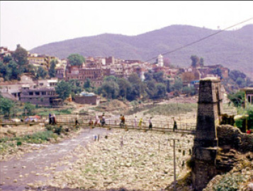 A view of Rajouri Town.